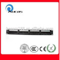 AUcas China 24 puertos Cat5e Patch Panel Horizontal 110 Tipo mejor precio